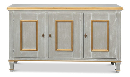 Sarreid Ltd - Louis Xvi Buffet,Carmine Legno in Black - R059-82 view 2