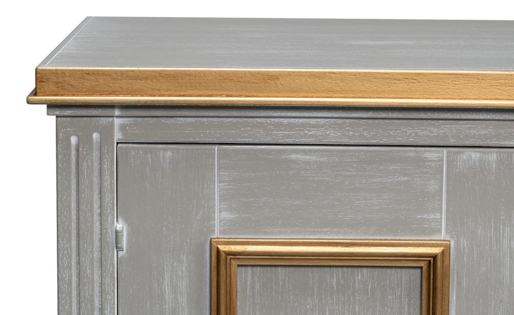 Sarreid Ltd - Louis Xvi Buffet,Carmine Legno in Black - R059-82 view 6