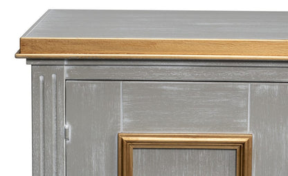 Sarreid Ltd - Louis Xvi Buffet,Carmine Legno in Black - R059-82 view 6