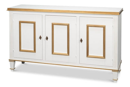 Sarreid Ltd - Louis Xvi Buffet,Cotina White in White - R059-79 view 1
