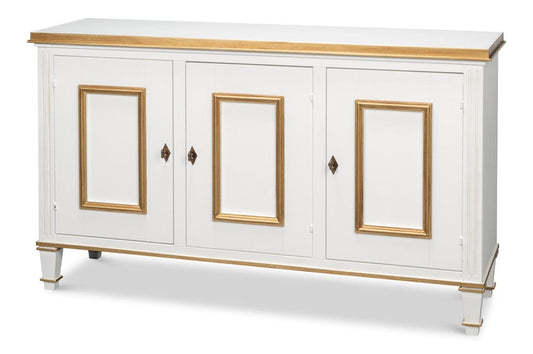 Sarreid Ltd - Louis Xvi Buffet,Cotina White in White - R059-79 view 1