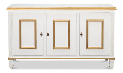 Sarreid Ltd - Louis Xvi Buffet,Cotina White in White - R059-79 view 2