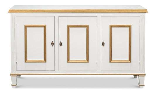 Sarreid Ltd - Louis Xvi Buffet,Cotina White in White - R059-79 view 2