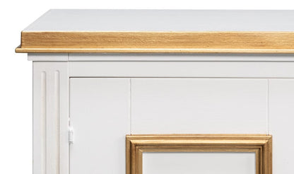 Sarreid Ltd - Louis Xvi Buffet,Cotina White in White - R059-79 view 6
