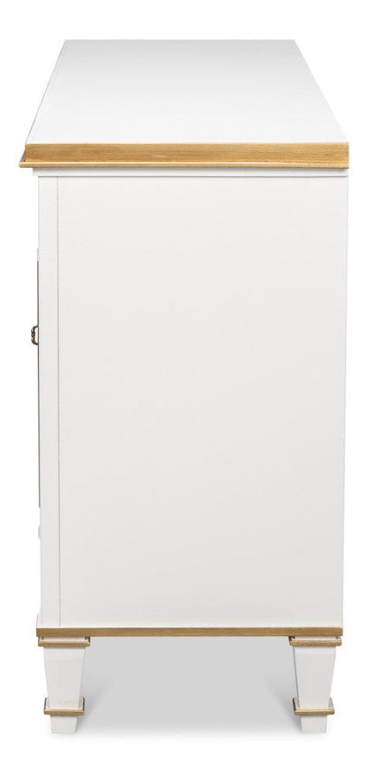 Sarreid Ltd - Louis Xvi Buffet,Cotina White in White - R059-79 view 8