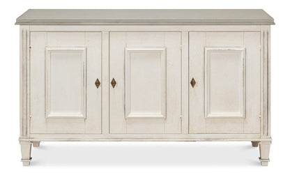 Sarreid Ltd - Louis Xvi Buffet,White/White,Gray Quartz in White - R059-37T15 view 2
