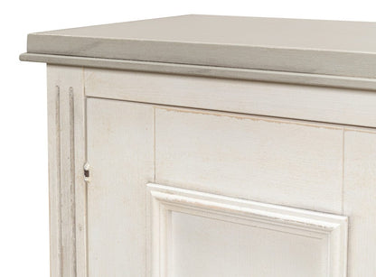 Sarreid Ltd - Louis Xvi Buffet,White/White,Gray Quartz in White - R059-37T15 view 14