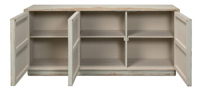 Sarreid Ltd - Louvered Sideboard, Sage in Green - 40768-4 view 3