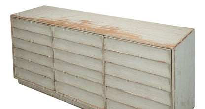 Sarreid Ltd - Louvered Sideboard, Sage in Green - 40768-4 view 4