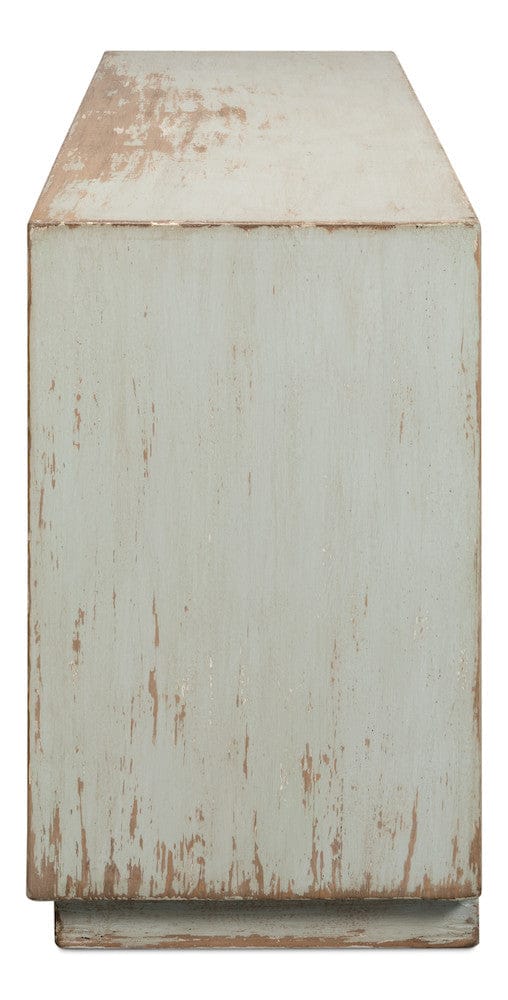 Sarreid Ltd - Louvered Sideboard, Sage in Green - 40768-4 view 8