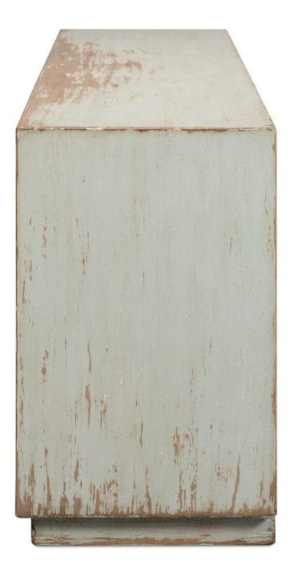 Sarreid Ltd - Louvered Sideboard, Sage in Green - 40768-4 view 8
