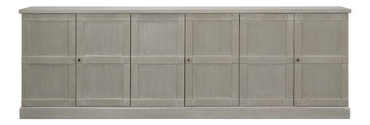 Sarreid Ltd - Luciana 6 Dr Buffet,112",St.Wh,Wood Dr in Tan - R045-82W view 2
