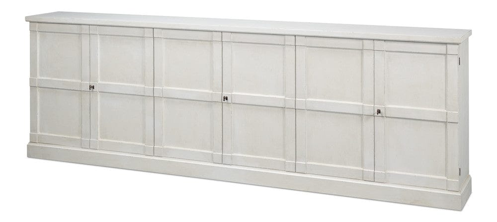 Sarreid Ltd - Luciana 6 Dr Buffet,112",St.Wh,Wood Dr in White - R045-14W view 1