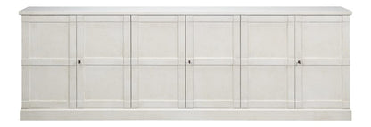 Sarreid Ltd - Luciana 6 Dr Buffet,112",St.Wh,Wood Dr in White - R045-14W view 2