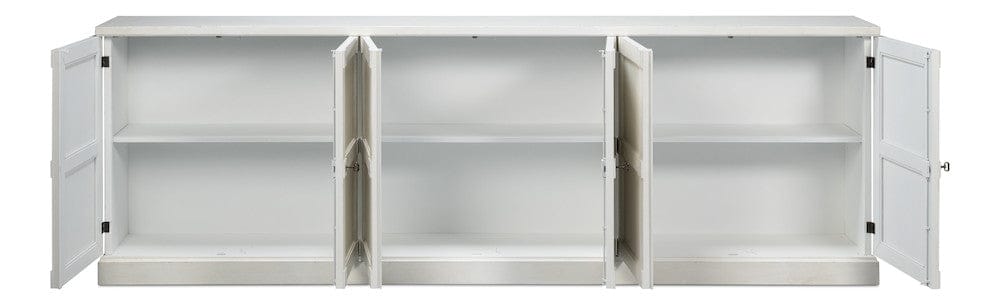 Sarreid Ltd - Luciana 6 Dr Buffet,112",St.Wh,Wood Dr in White - R045-14W view 3