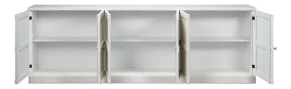 Sarreid Ltd - Luciana 6 Dr Buffet,112",St.Wh,Wood Dr in White - R045-14W view 3