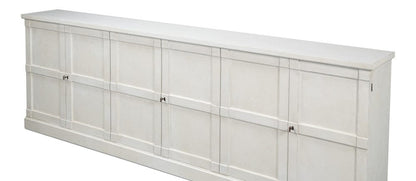 Sarreid Ltd - Luciana 6 Dr Buffet,112",St.Wh,Wood Dr in White - R045-14W view 4