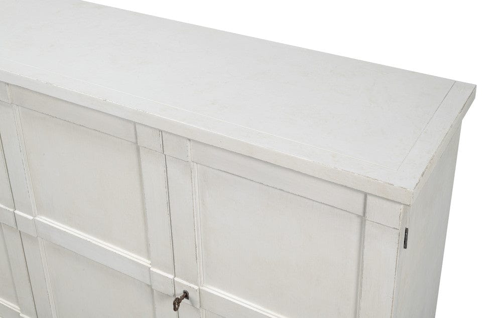 Sarreid Ltd - Luciana 6 Dr Buffet,112",St.Wh,Wood Dr in White - R045-14W view 6
