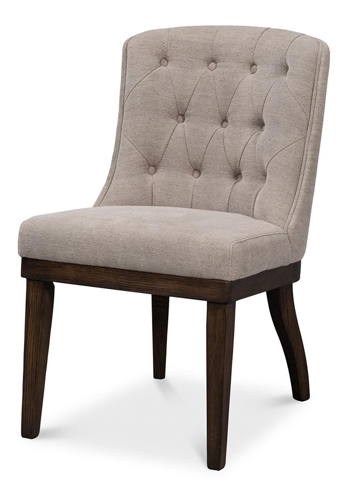 Sarreid Ltd - Lyra Side Chair - Beige - 53967 veiw 1