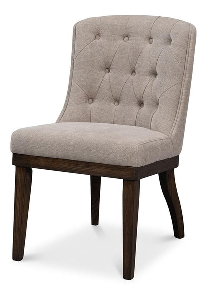 Sarreid Ltd - Lyra Side Chair - Beige - 53967 veiw 1