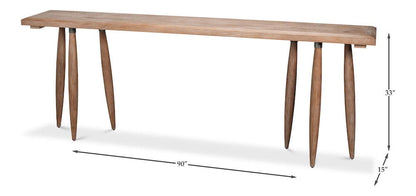 Sarreid Ltd - Magnus Console in Natural - 54309 view 12