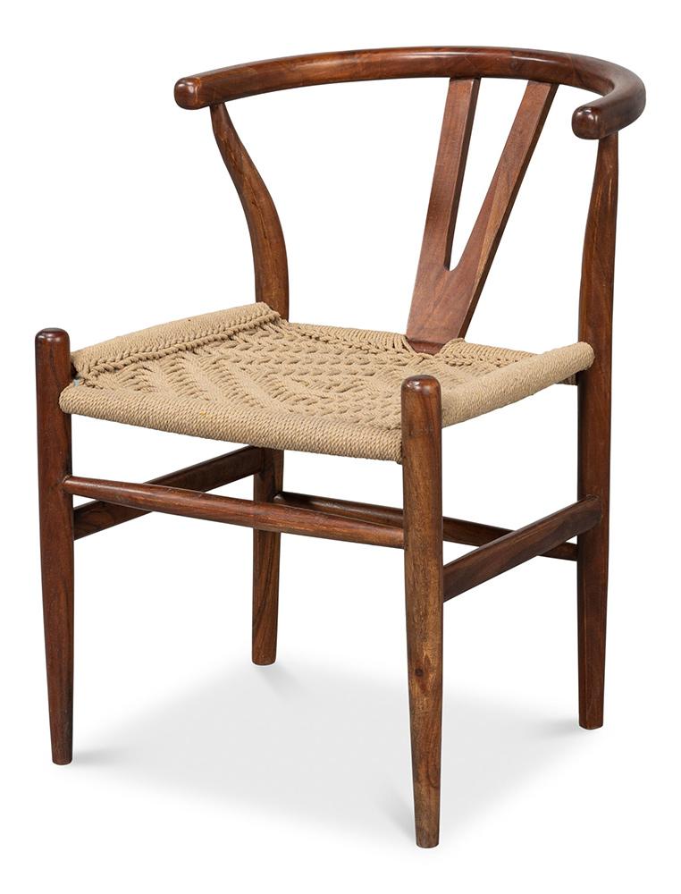 Sarreid Ltd - Mao Chair - Brown - 53935 veiw 1