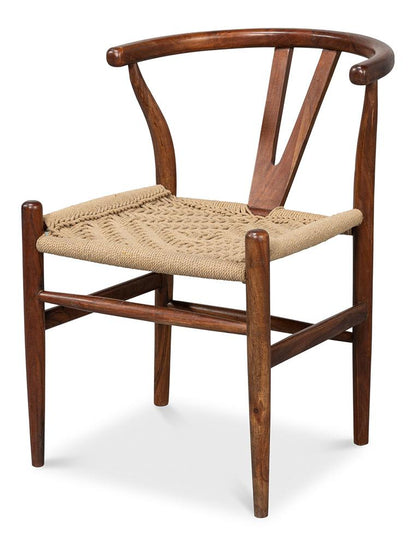 Sarreid Ltd - Mao Chair - Brown - 53935 veiw 1