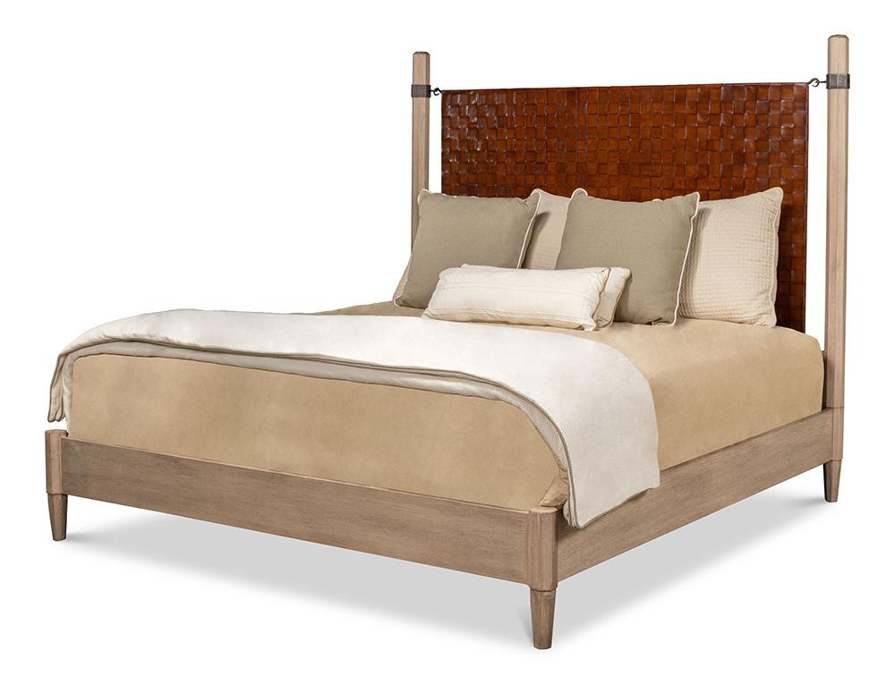 Sarreid Ltd - Marcus King Bed - Brown - 53328 veiw 1