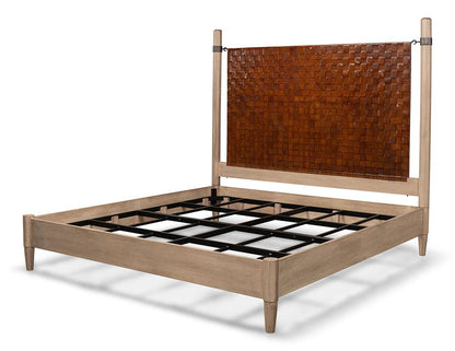 Sarreid Ltd - Marcus King Bed - Brown - 53328 veiw 2