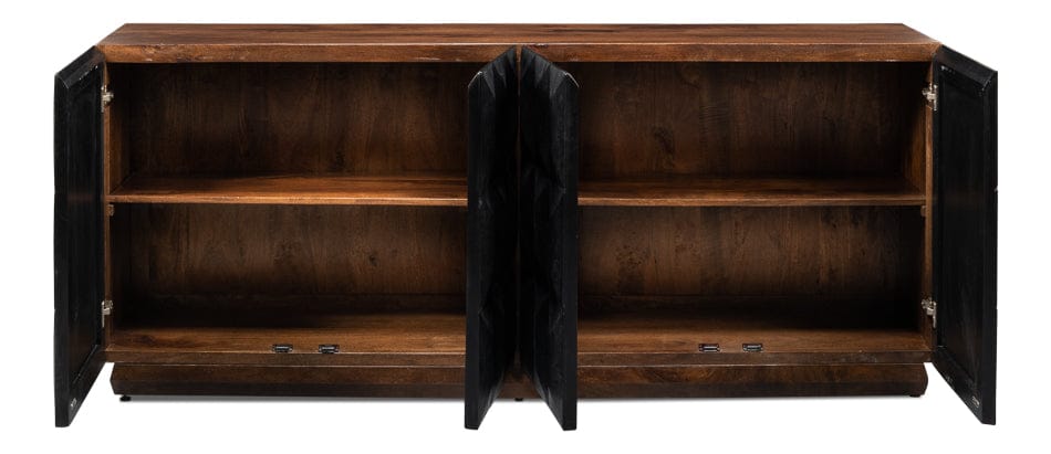 Sarreid Ltd - Megan Sideboard in Black - 53691 view 2