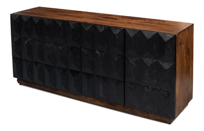 Sarreid Ltd - Megan Sideboard in Black - 53691 view 3