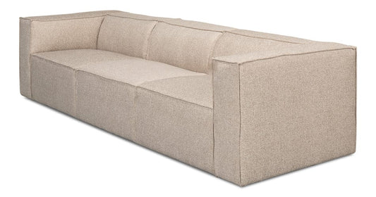 Sarreid Ltd - Miles Sofa, Fabric in Beige - 53792 view 2