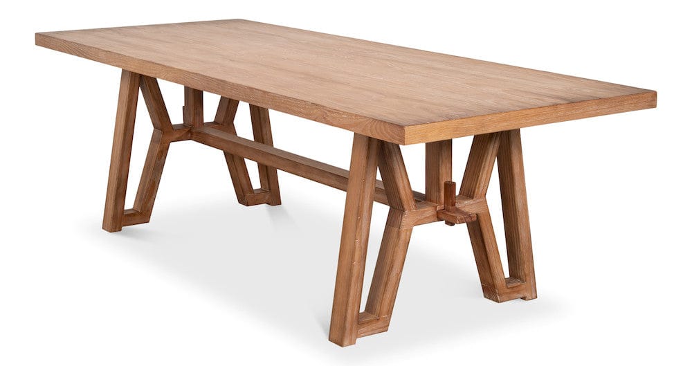 Sarreid Ltd - Miner's Camp Dining Table in Natural - 54319 view 3