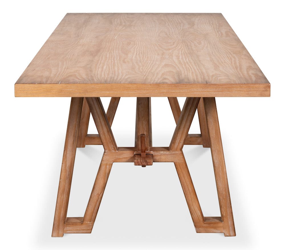 Sarreid Ltd - Miner's Camp Dining Table in Natural - 54319 view 7