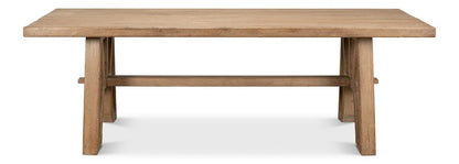 Sarreid Ltd - Miner's Camp Dining Table in Tan - 52955 view 2