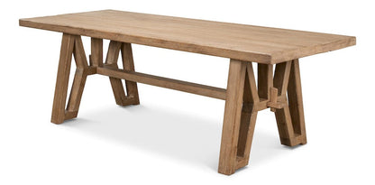 Sarreid Ltd - Miner's Camp Dining Table in Tan - 52955 view 3