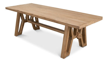 Sarreid Ltd - Miner's Camp Dining Table in Tan - 52955 view 4