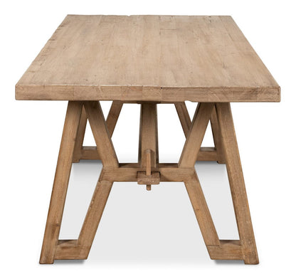 Sarreid Ltd - Miner's Camp Dining Table in Tan - 52955 view 7