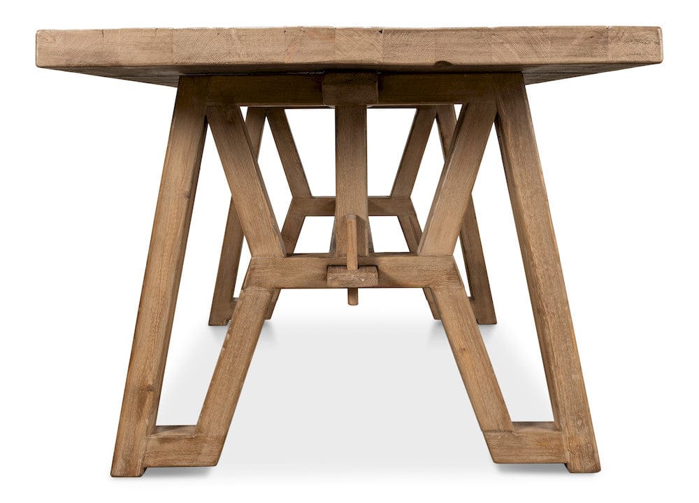 Sarreid Ltd - Miner's Camp Dining Table in Tan - 52955 view 8