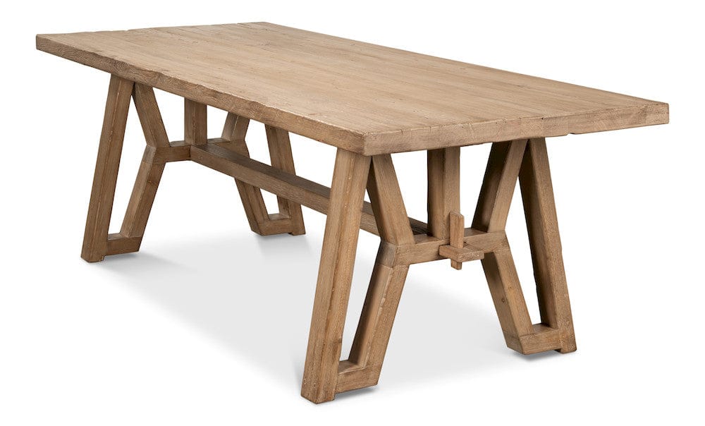 Sarreid Ltd - Miner's Camp Dining Table in Tan - 52955 view 12
