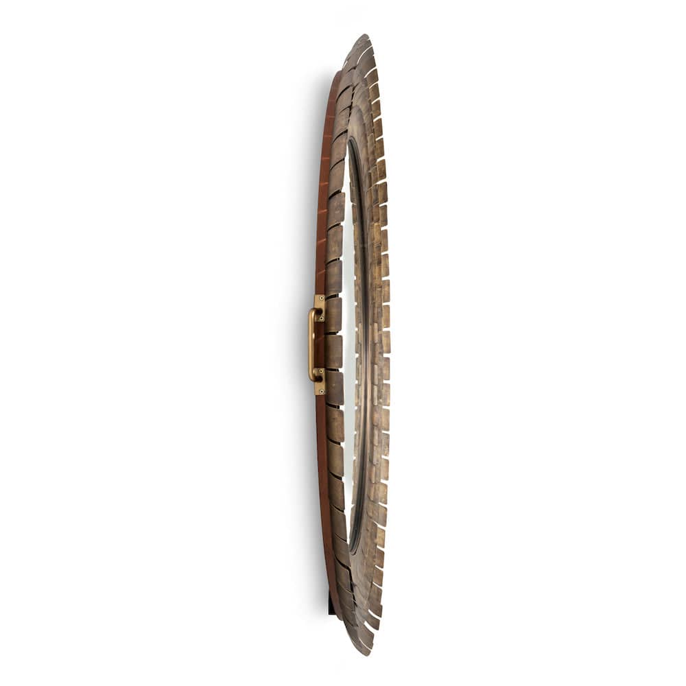 Sarreid Ltd - Mistral Wall Mirror in Brown - 54271-AB view 2