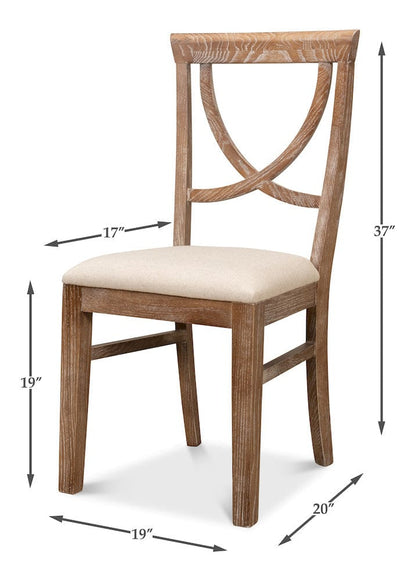 Sarreid Ltd - Monet's Chair in Beige - 28435 view 17