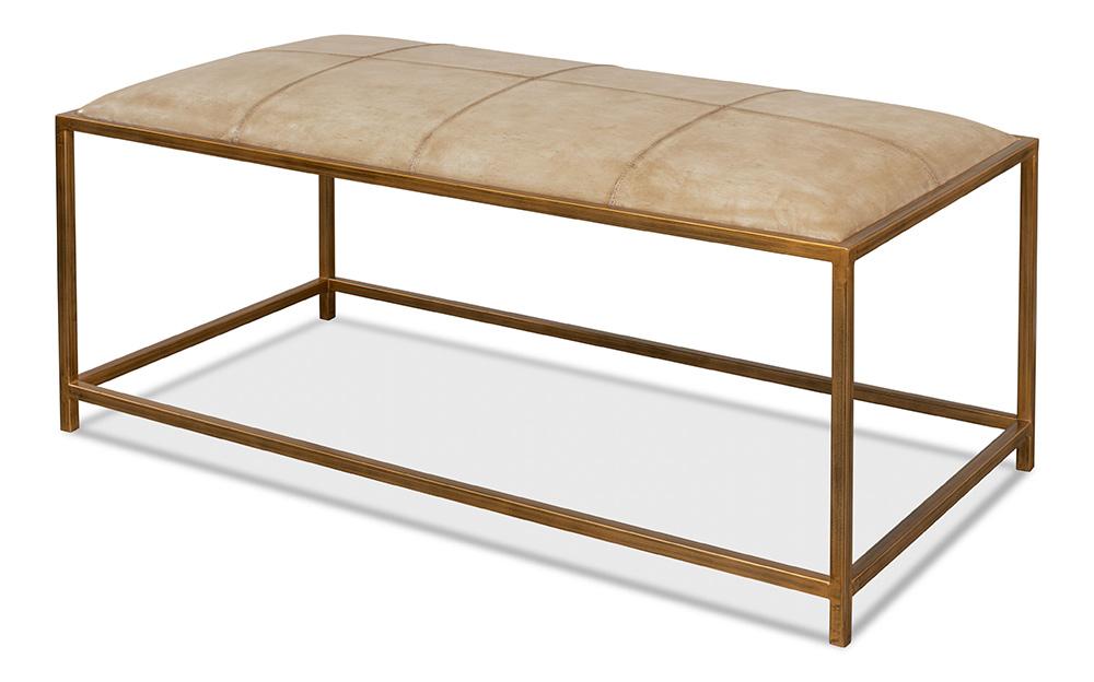 Sarreid Ltd - Montvale Coffee Table/Bench - Beige - 40578 veiw 1