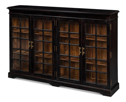 Sarreid Ltd - Morgan Library Case - Black - 40029 veiw 1