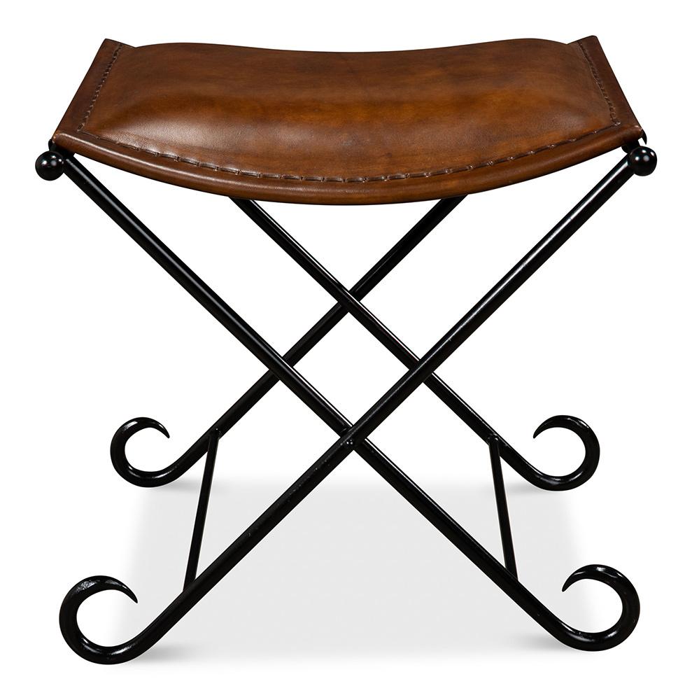 Sarreid Ltd - Mozambique Field Chair - Brown - 26877 veiw 2
