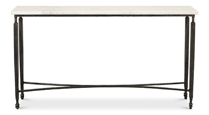 Sarreid Ltd - Mykos Console Table - White Marble - 53804 veiw 2