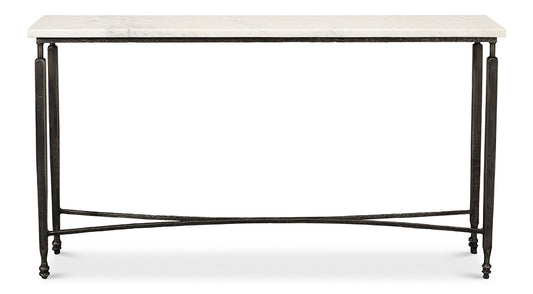 Sarreid Ltd - Mykos Console Table - White Marble - 53804 veiw 2