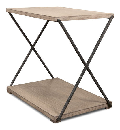 Sarreid Ltd - Nathanial Side Table in Beige - 53354 view 3