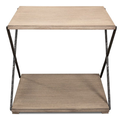 Sarreid Ltd - Nathanial Side Table in Beige - 53354 view 7