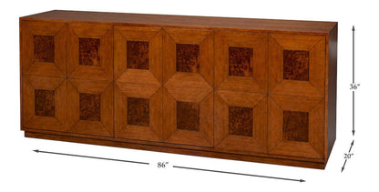 Sarreid Ltd - Newport Credenza in Brown - 54296 view 13